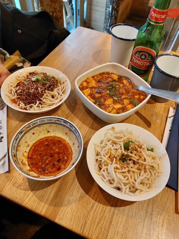 Spicy Cold Noodles and Mapo Tofu